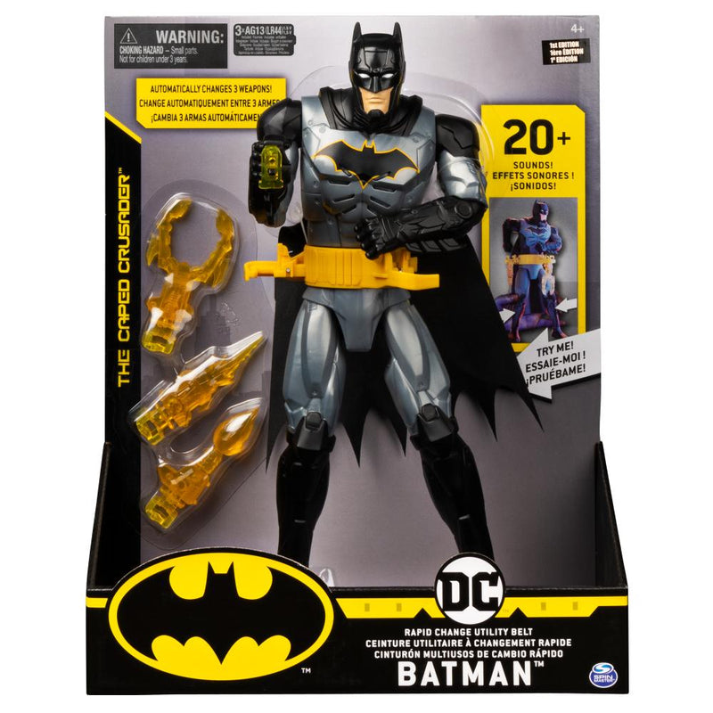 Batman Figura 12" Con Luces, Sonidos Y Accesorios