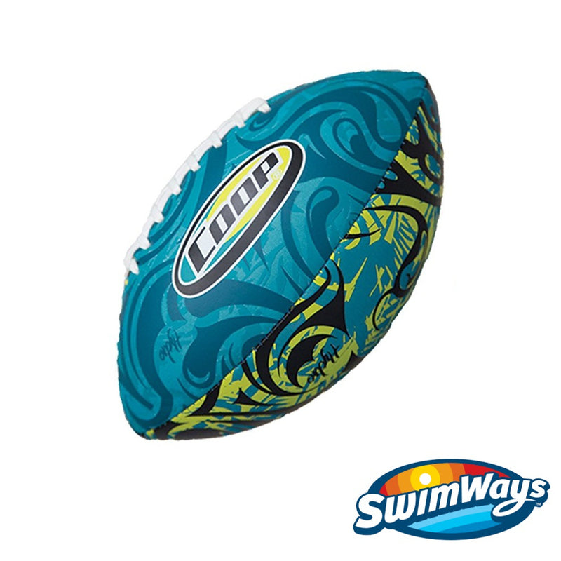 Swimways Balón Footbal Acuático-Color Azul con Verde_001